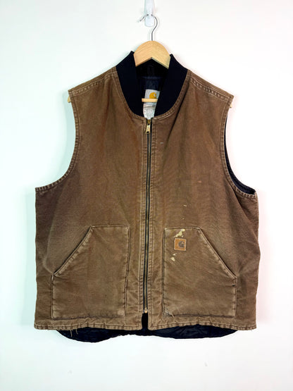 Vintage Carhartt Vest Brown XLarge