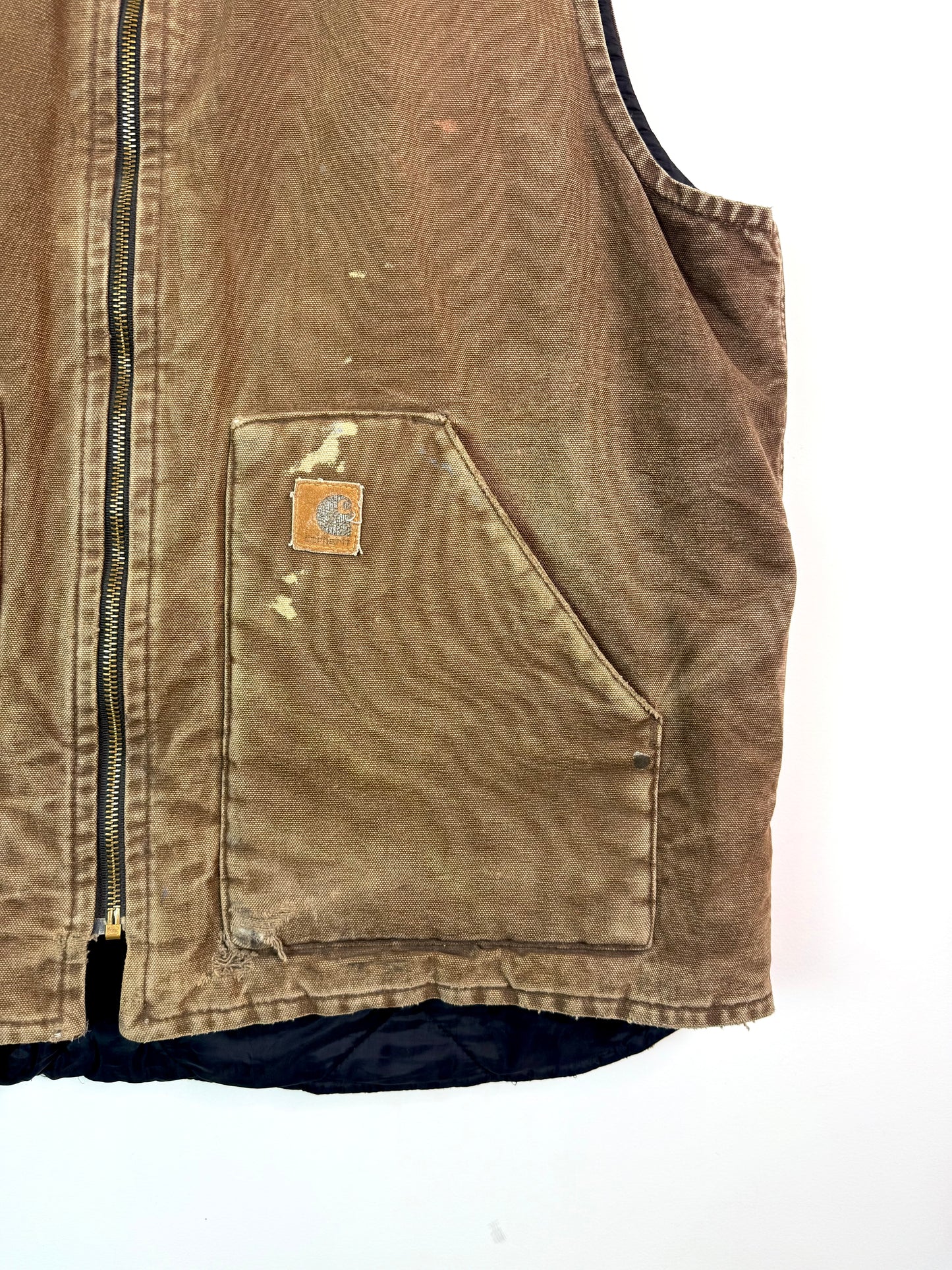 Vintage Carhartt Vest Brown XLarge