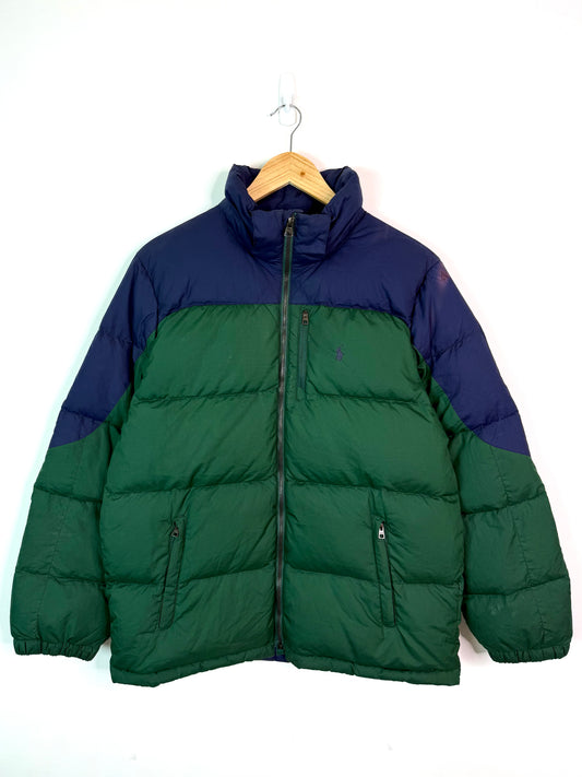 Vintage Ralph Lauren Puffer Jacket Green Small