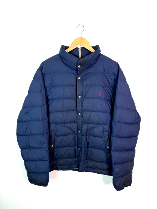 Vintage Ralph Lauren Puffer Jacket Navy XXL
