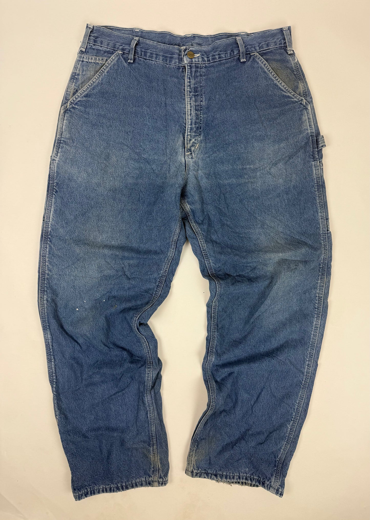Vintage Carhartt Carpenter Pants Blue 38