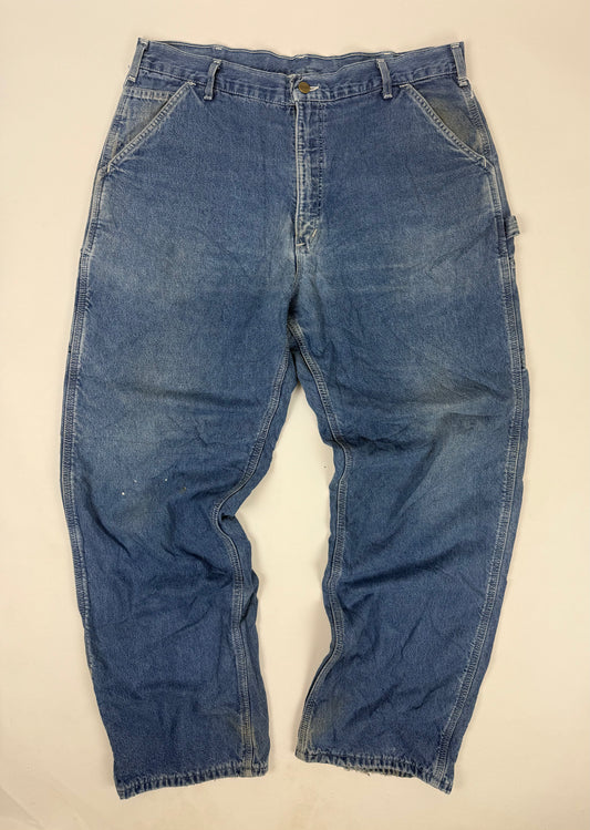 Vintage Carhartt Carpenter Pants Blue 38