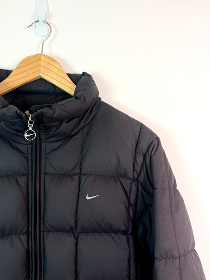 Vintage Nike puffer Jacket Black Large