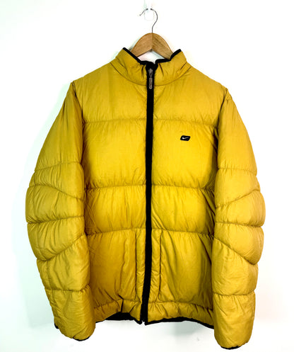 Vintage Nike Puffer Jacket Yellow Medium