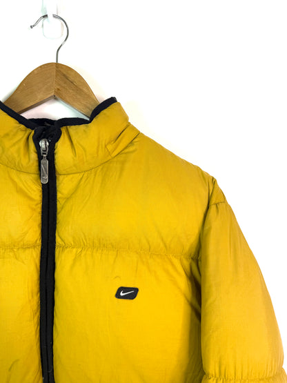 Vintage Nike Puffer Jacket Yellow Medium