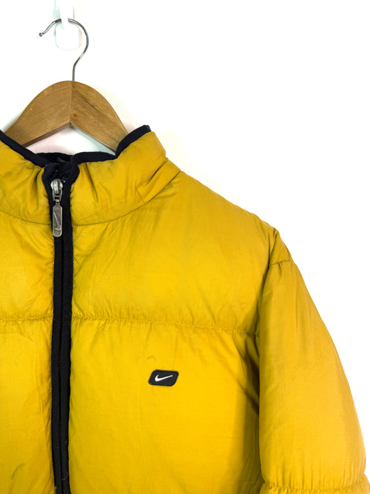 Vintage Nike Puffer Jacket Yellow Medium
