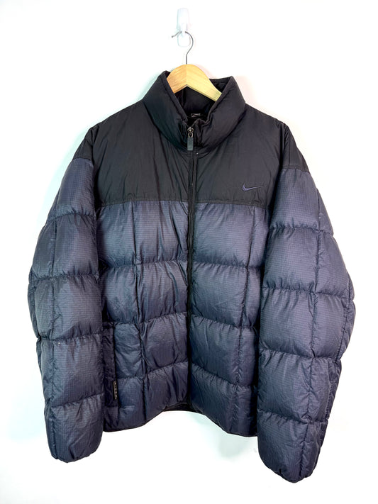 Vintage Nike Puffer Jacket Blue Medium