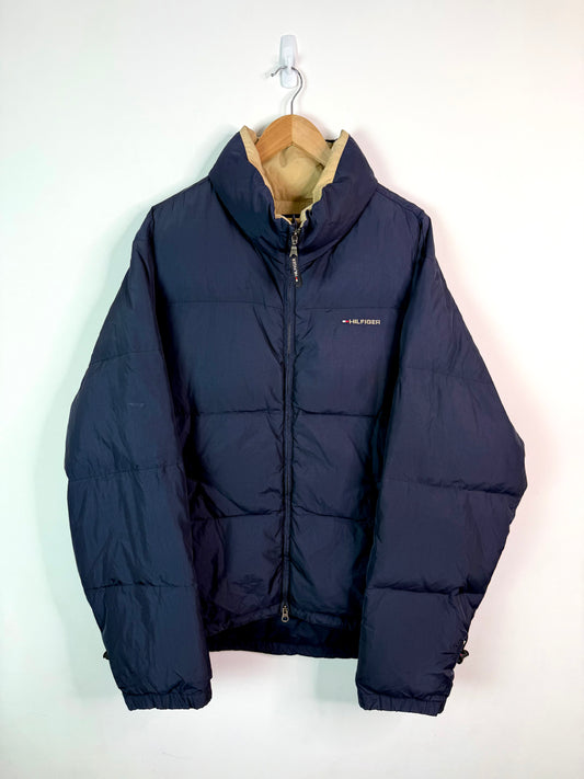 Vintage Tommy Hilfiger Puffer Jacket Navy XL