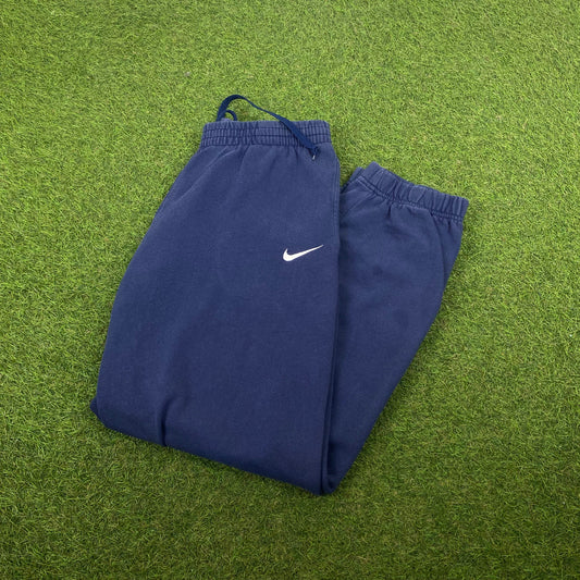 90s Nike Cotton Joggers Blue XS