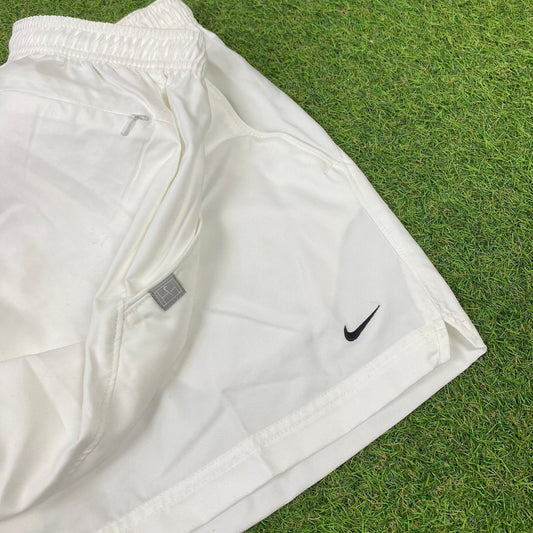 00s Nike Tennis Shorts White Large - Vintage Box