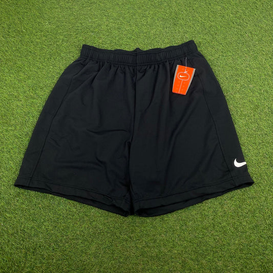 00s Nike Nylon Football Shorts Black XL - Vintage Box