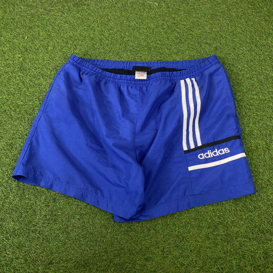 Vintage Adidas Shorts Blue Large - Vintage Box