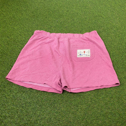 Retro 90s Champion Cotton Shorts Pink XL - Vintage Box