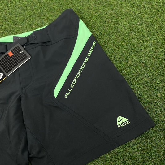 00s Nike ACG Waterproof Shorts Grey XS - Vintage Box
