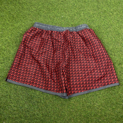 90s Nike Wavey Shorts Red Large - Vintage Box