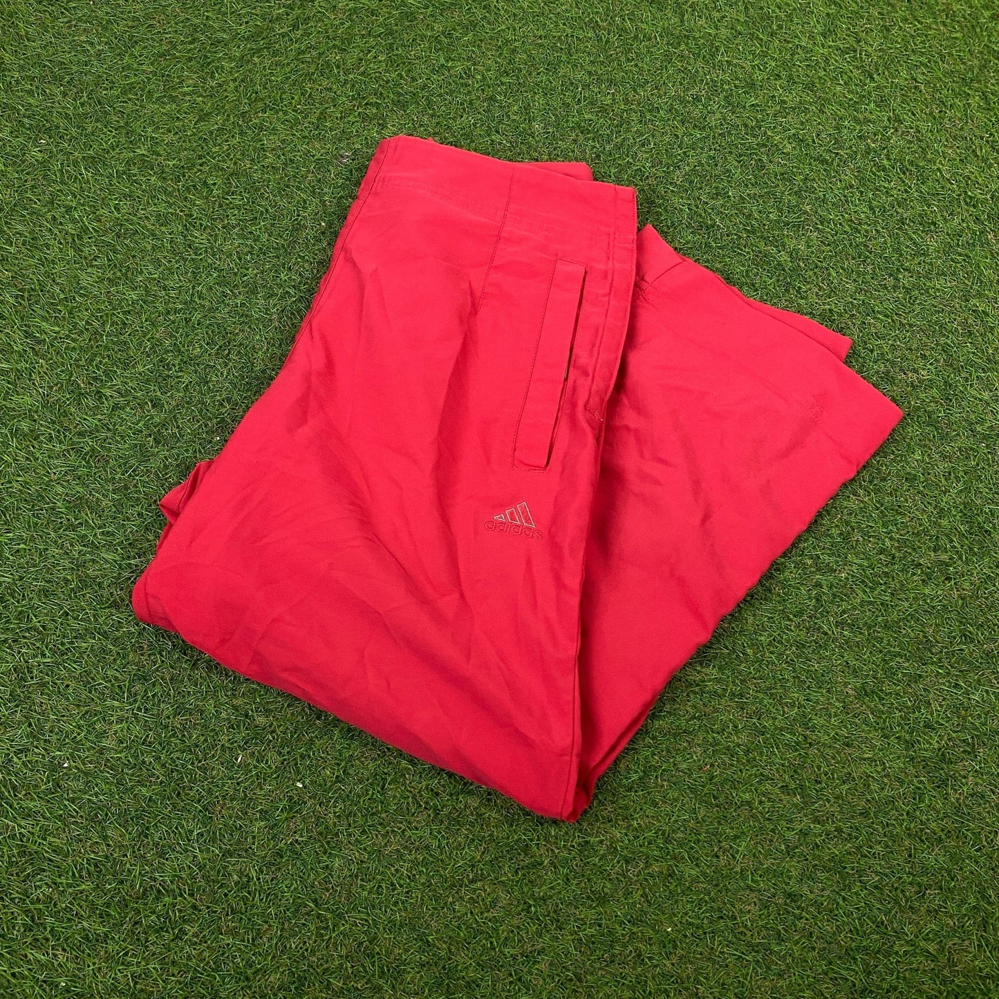 Retro Adidas 3/4 Length Shorts Red XS - Vintage Box