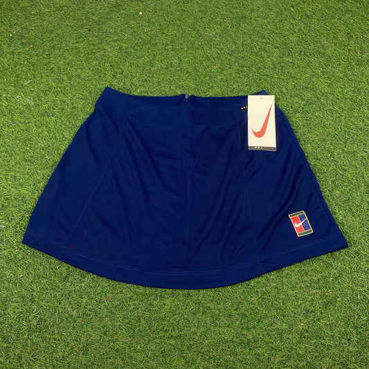 Vintage Nike Court Skirt Blue Large - Vintage Box