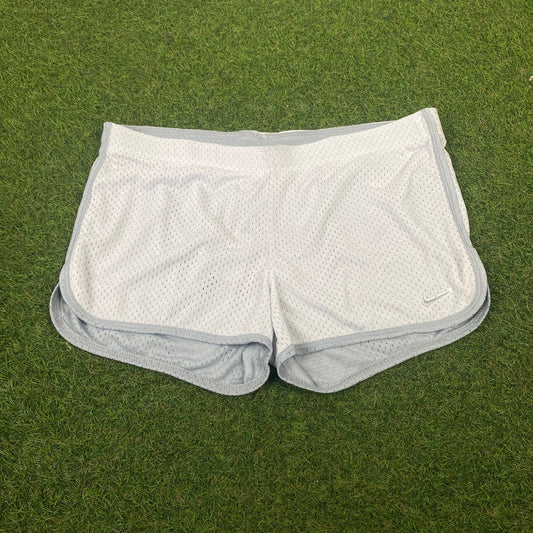 00s Nike Mesh Shorts White Medium - Vintage Box