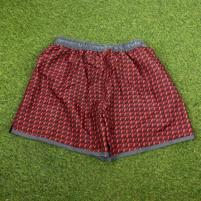 90s Nike Wavey Shorts Red XL - Vintage Box