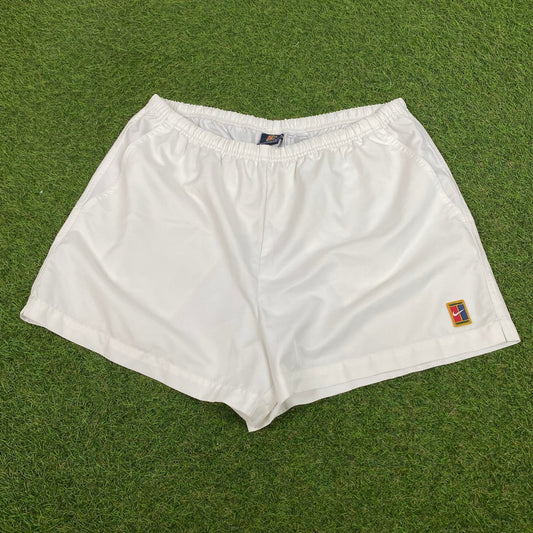 90s Nike Challenge Court Shorts White Large - Vintage Box