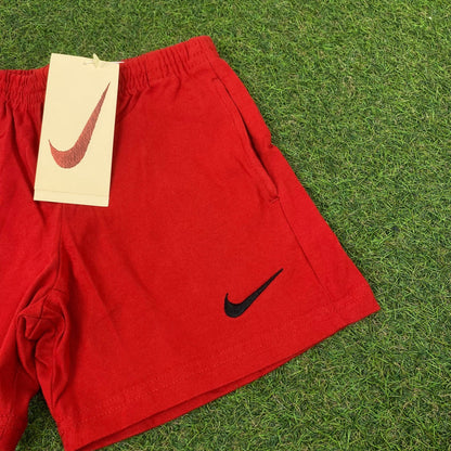 90s Nike Cotton Shorts Red XXS/XS - Vintage Box