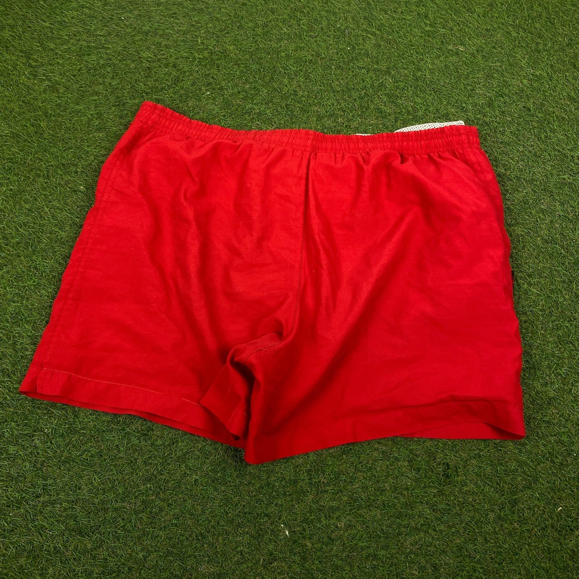 90s Nike Zip Pocket Shorts Red XL - Vintage Box