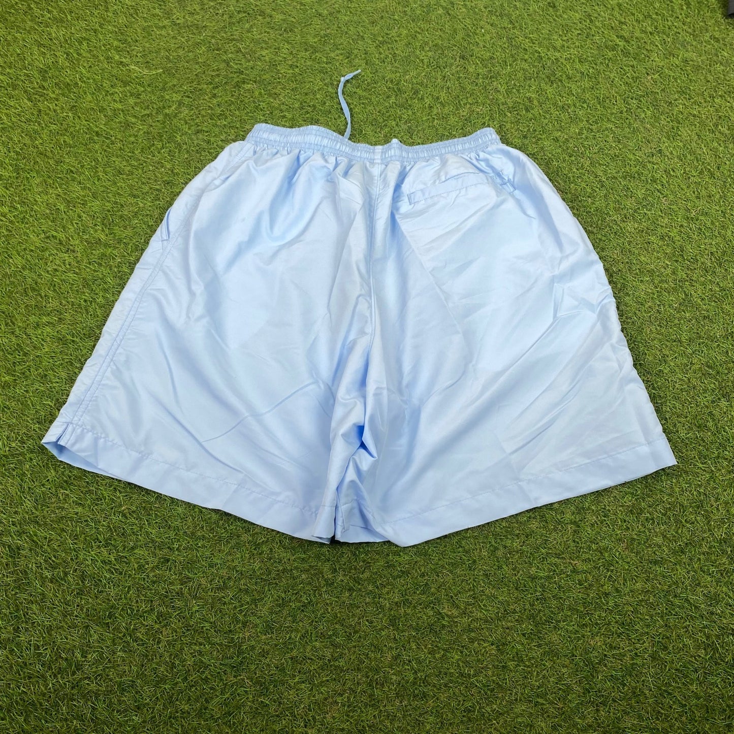 00s Nike Court Shorts Baby Blue Medium - Vintage Box