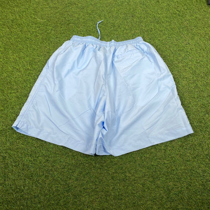 00s Nike Court Shorts Baby Blue Medium - Vintage Box