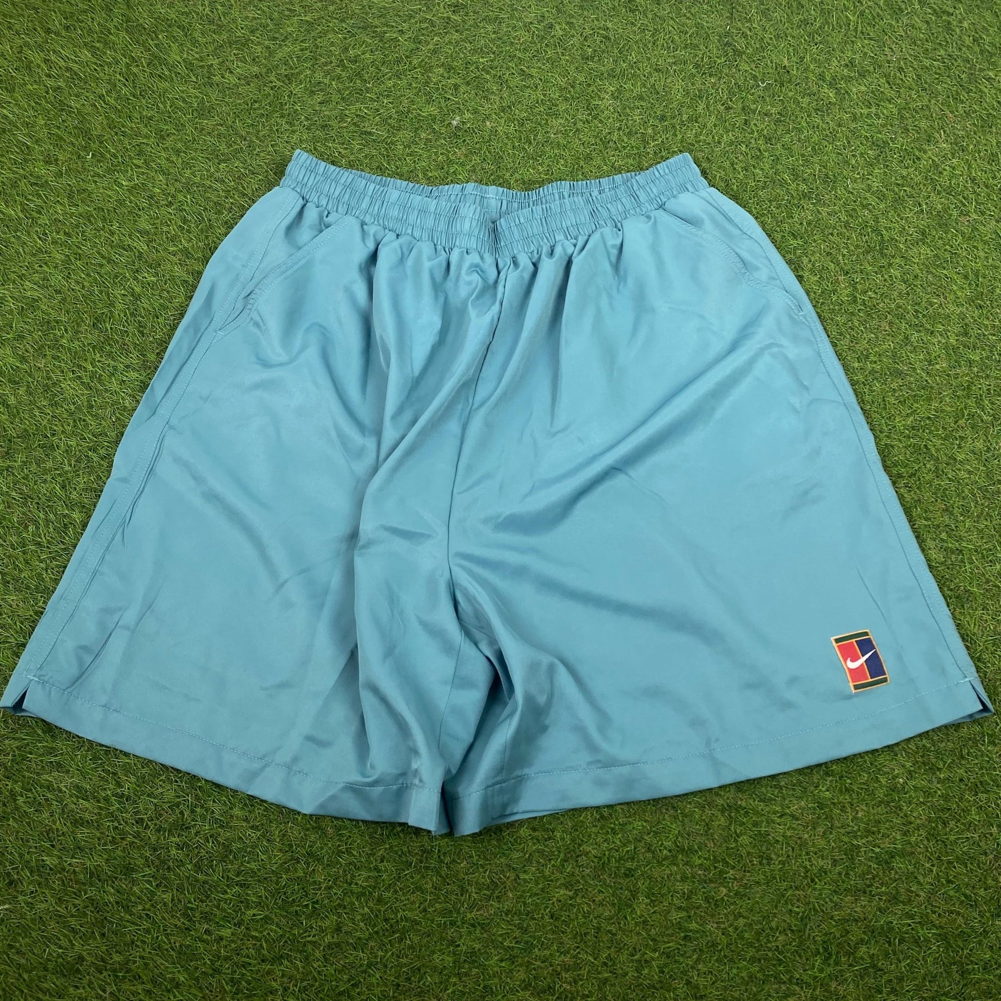 90s Nike Challenge Court Shorts Green XL - Vintage Box