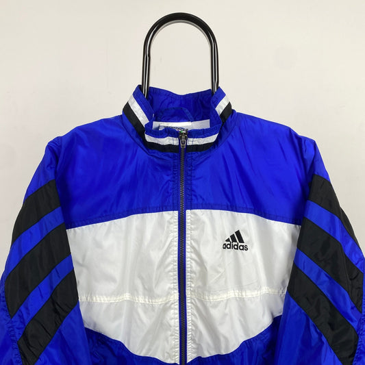 90s Adidas Windbreaker Jacket Blue XL - Vintage Box