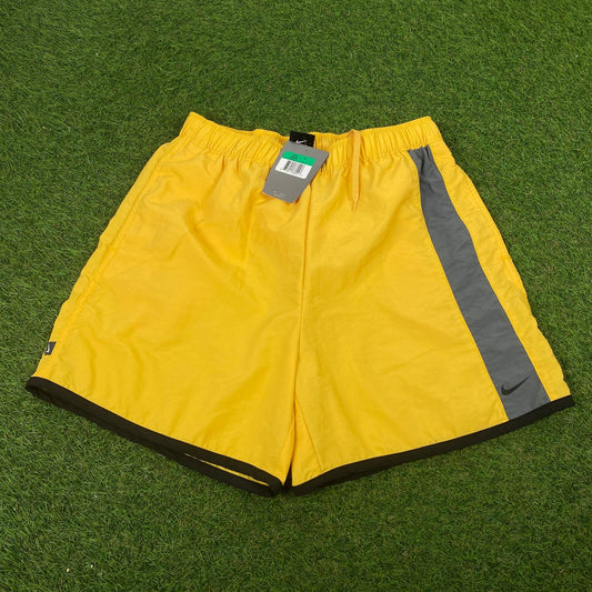 00s Nike Shorts Yellow Small - Vintage Box