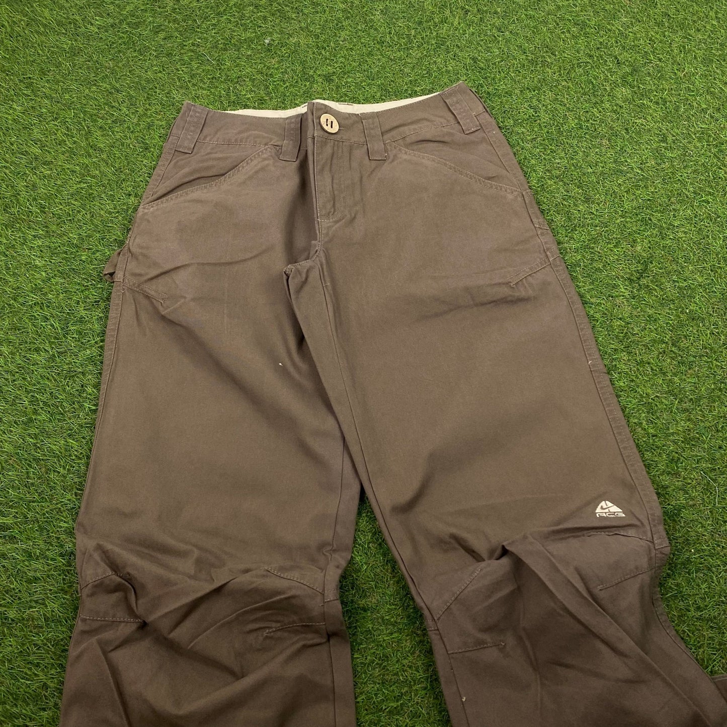 00s Nike ACG Cargo Trousers Joggers Brown XL - Vintage Box