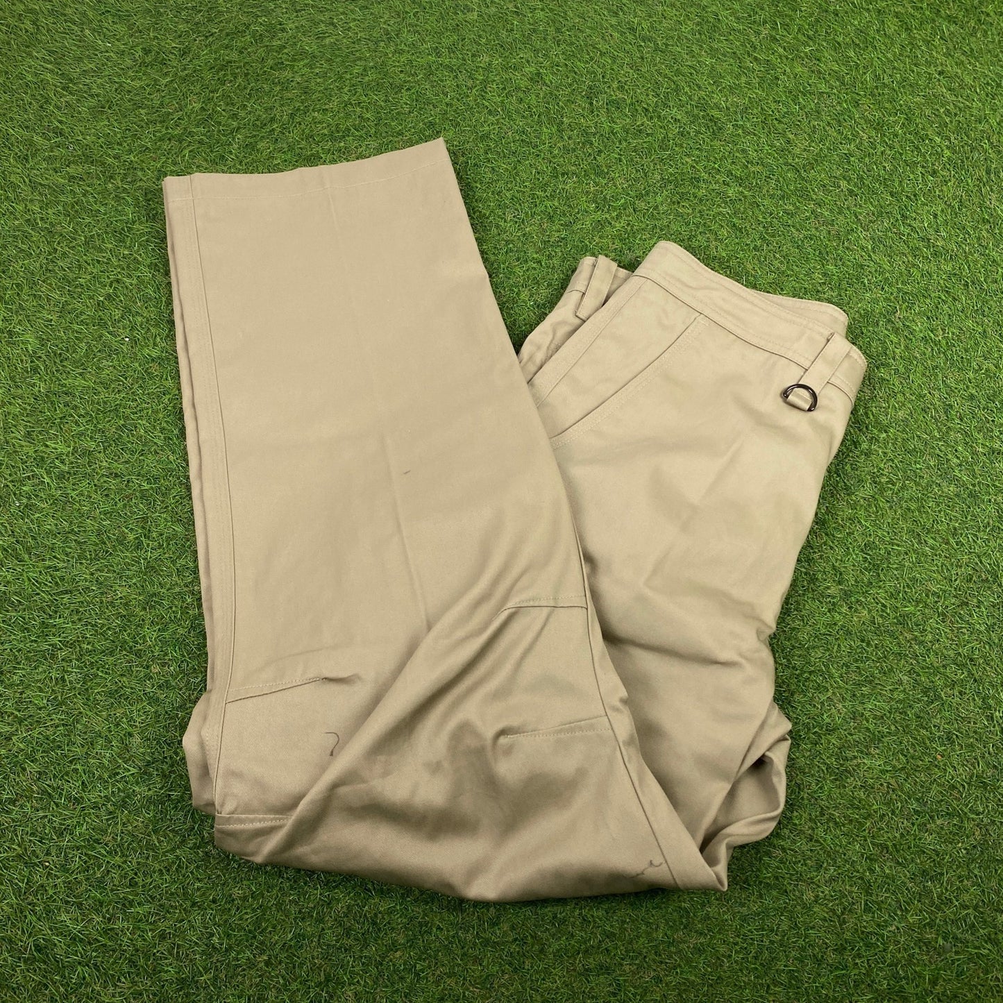 00s Nike Cargo Trousers Joggers Brown Small - Vintage Box