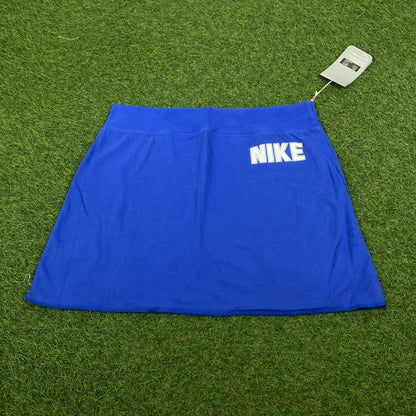 90s Nike Reversible Skirt Blue Grey Large - Vintage Box