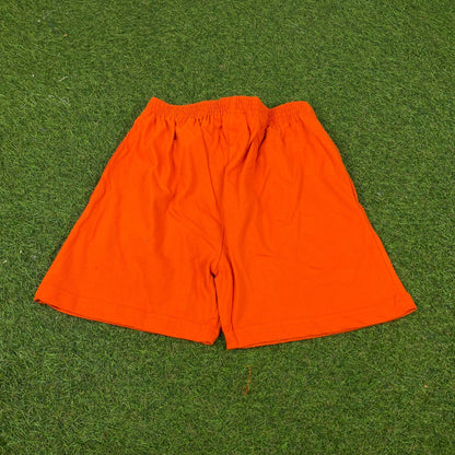 Vintage Nike Cotton Shorts Orange Small - Vintage Box