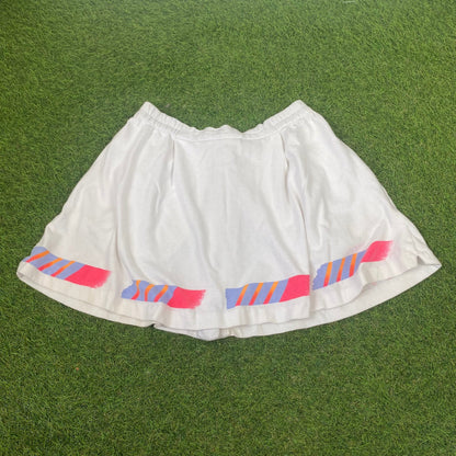 90s Nike Challenge Court Cotton Skirt White Large - Vintage Box