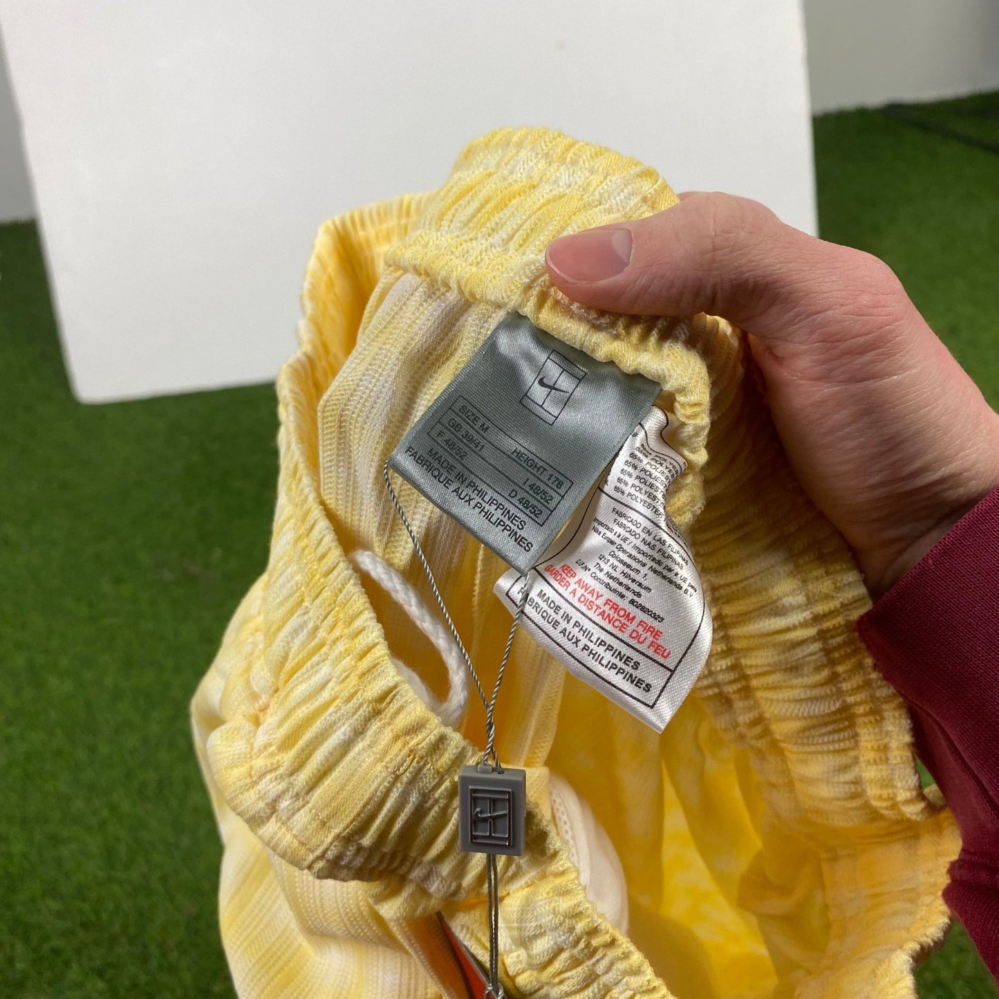 90s Nike Challenge Court Shorts Yellow Medium - Vintage Box