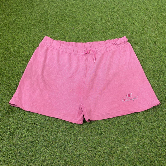Retro 90s Champion Cotton Shorts Pink XL - Vintage Box