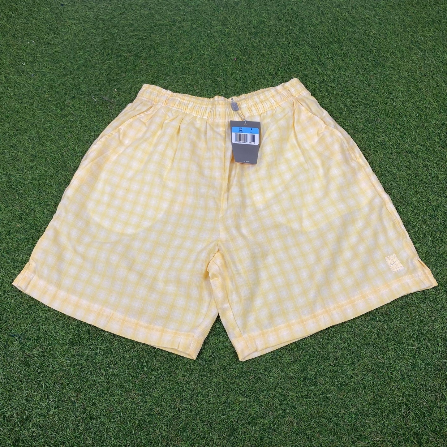 90s Nike Challenge Court Shorts Yellow Medium - Vintage Box