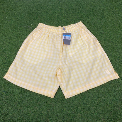 90s Nike Challenge Court Shorts Yellow Medium - Vintage Box