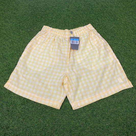 90s Nike Challenge Court Shorts Yellow Medium - Vintage Box