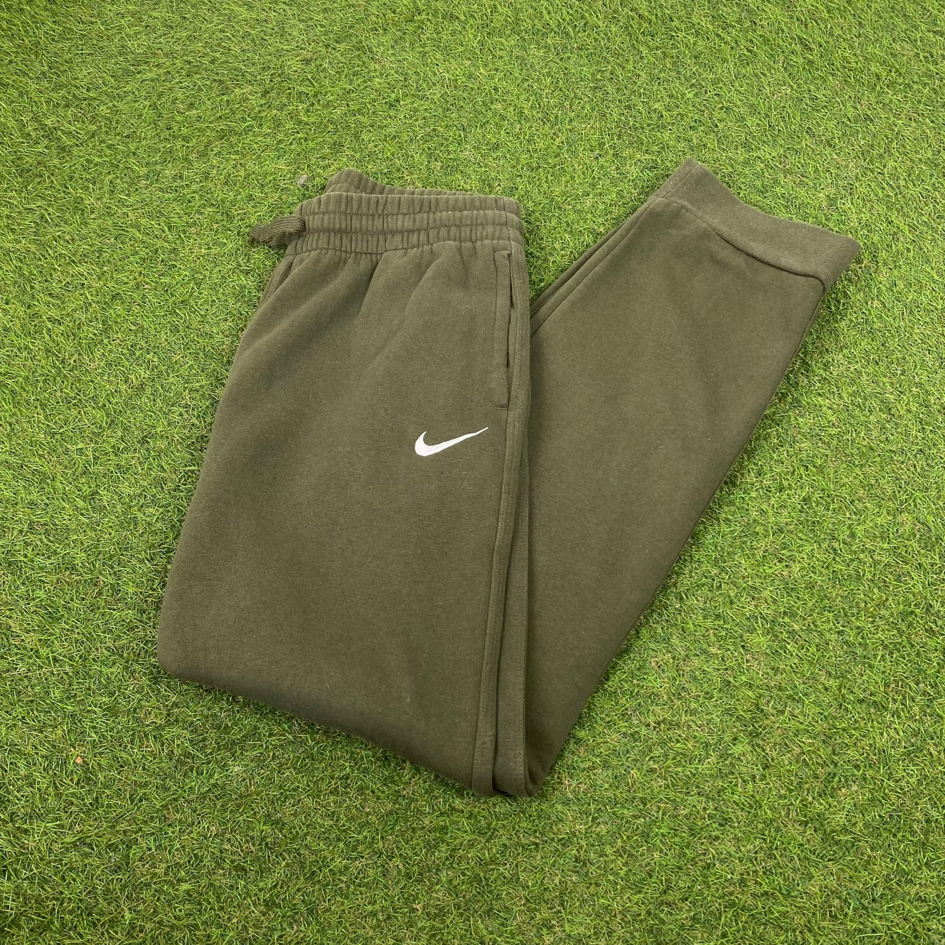 00s Nike Cotton Joggers Green XS - Vintage Box