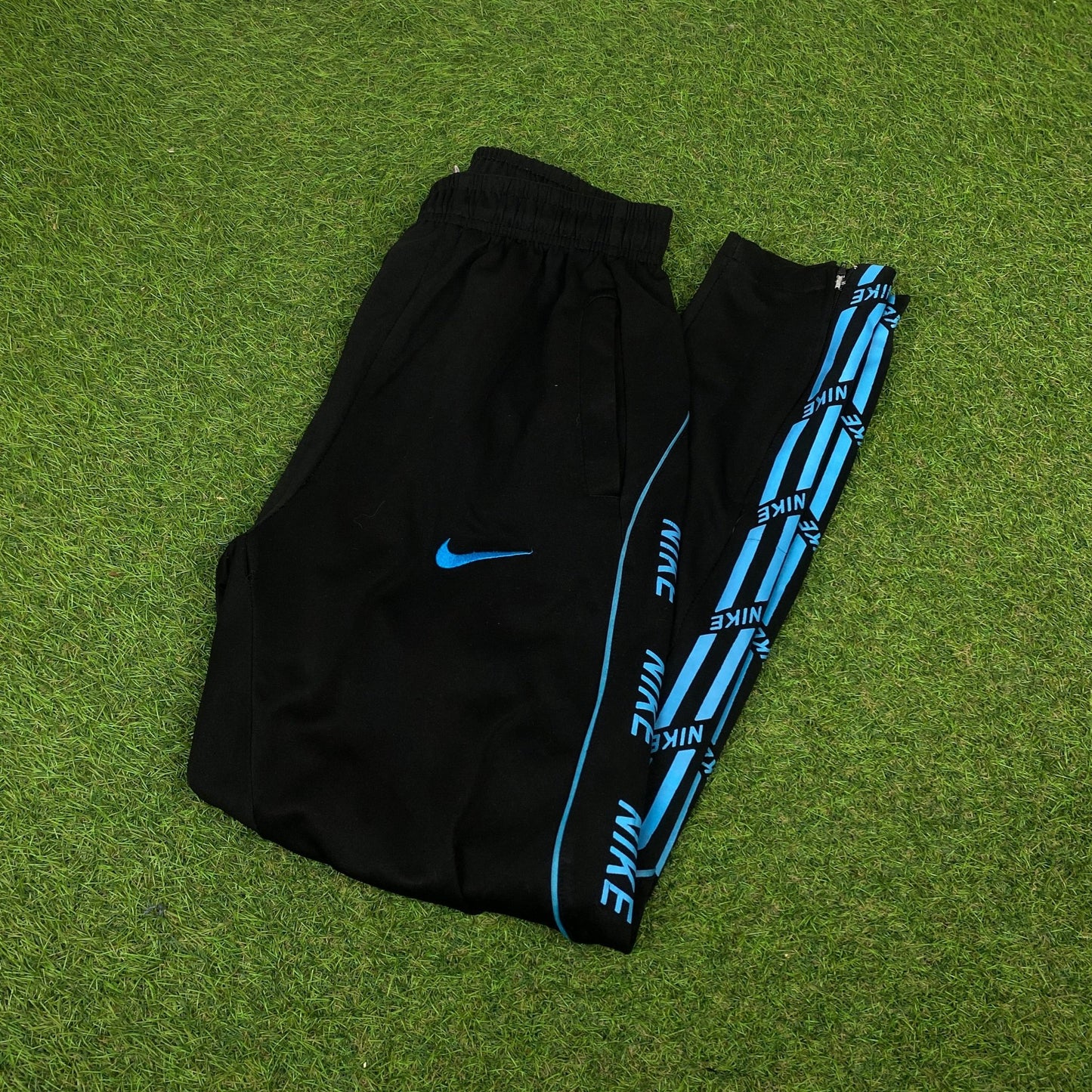 00s Nike Piping Joggers Black XS - Vintage Box