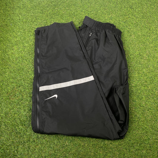 90s Nike Zip Off Joggers Black Large