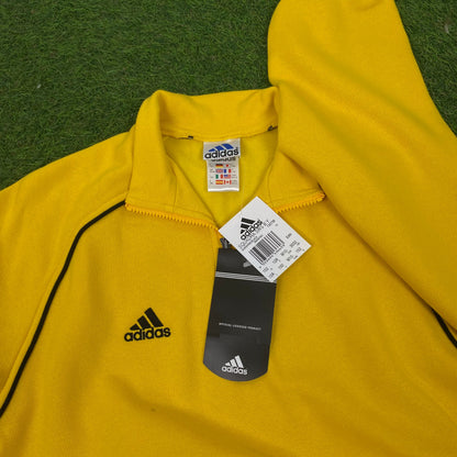 90s Adidas Sweatshirt Joggers Tracksuit Set Yellow XS