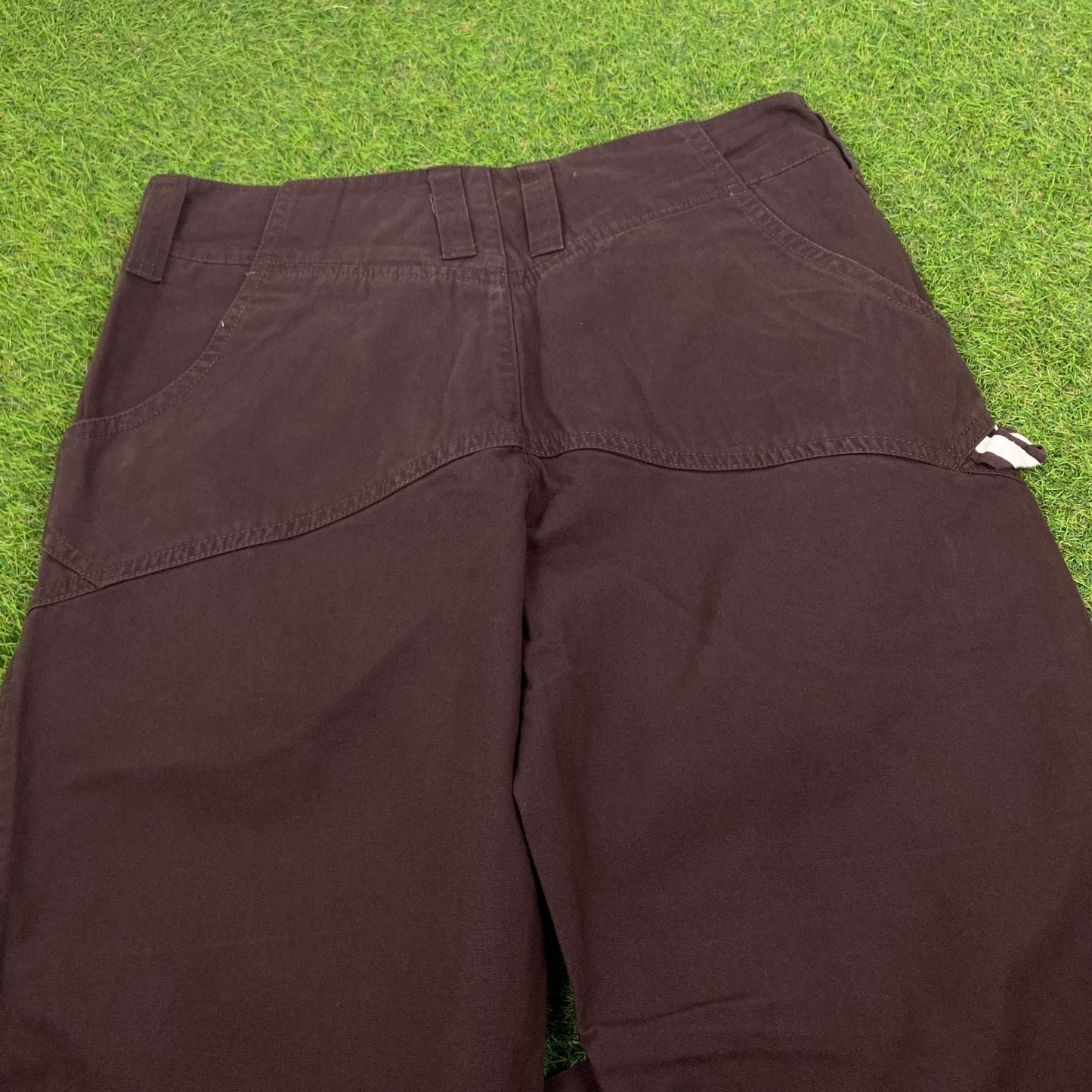 00s Nike ACG Cargo Trousers Joggers Brown XXS - Vintage Box