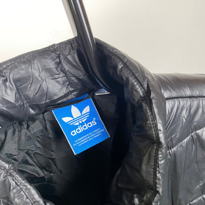 Vintage Adidas Gilet Puffer Jacket Black Medium - Vintage Box