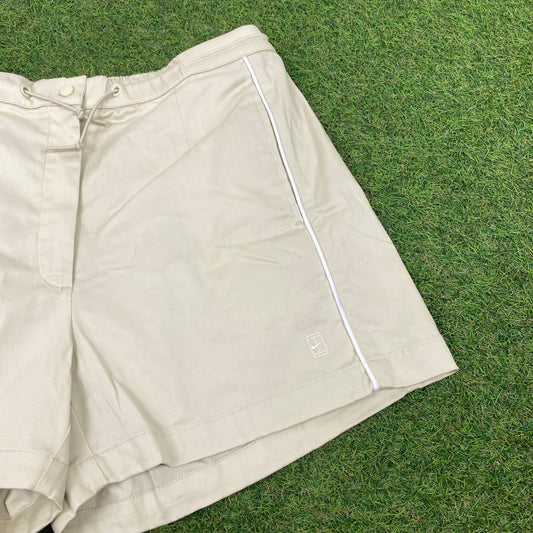 90s Nike Piping Challenge Court Shorts Brown Large - Vintage Box