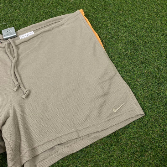 00s Nike Cotton Shorts Brown Medium - Vintage Box