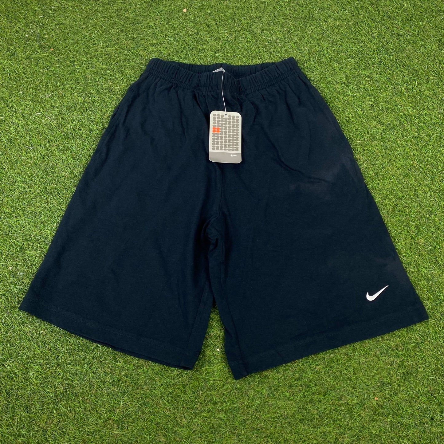 Vintage Nike Cotton Shorts Blue XL - Vintage Box